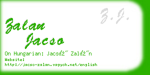 zalan jacso business card